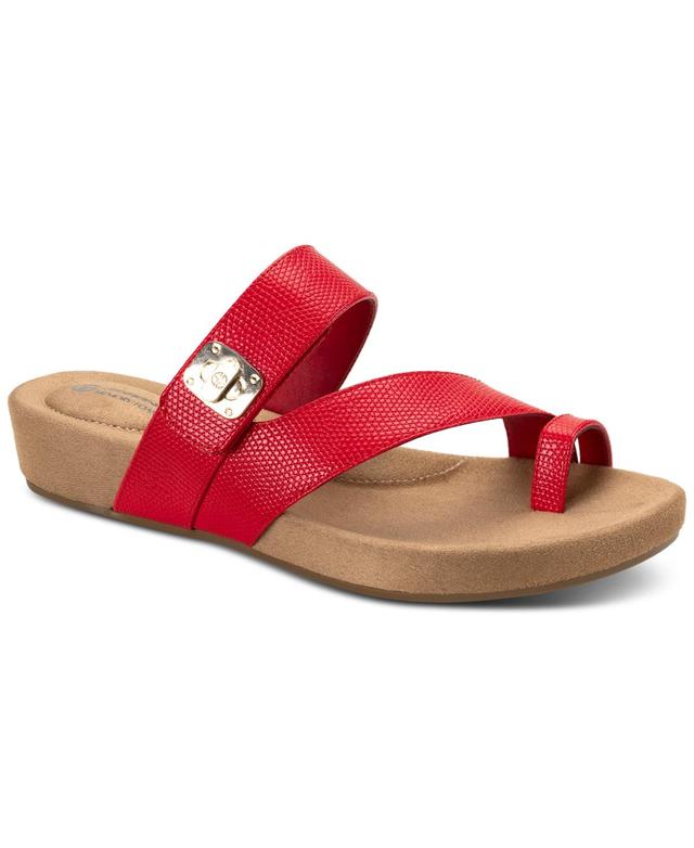 Giani Bernini Womens Rilleyy Memory Foam Footbed Flat Sandals, Created for Macys Product Image