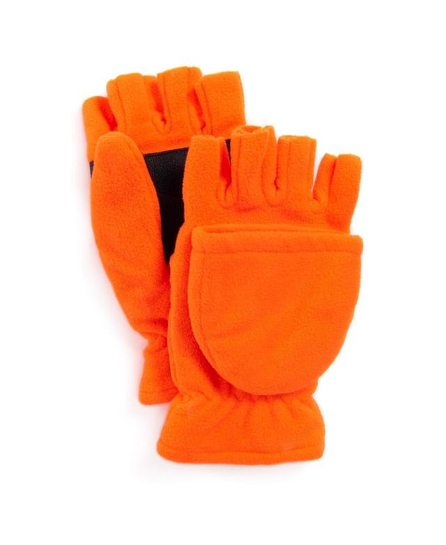 Muk Luks Mens Waterproof Fleece Flip Mittens Product Image