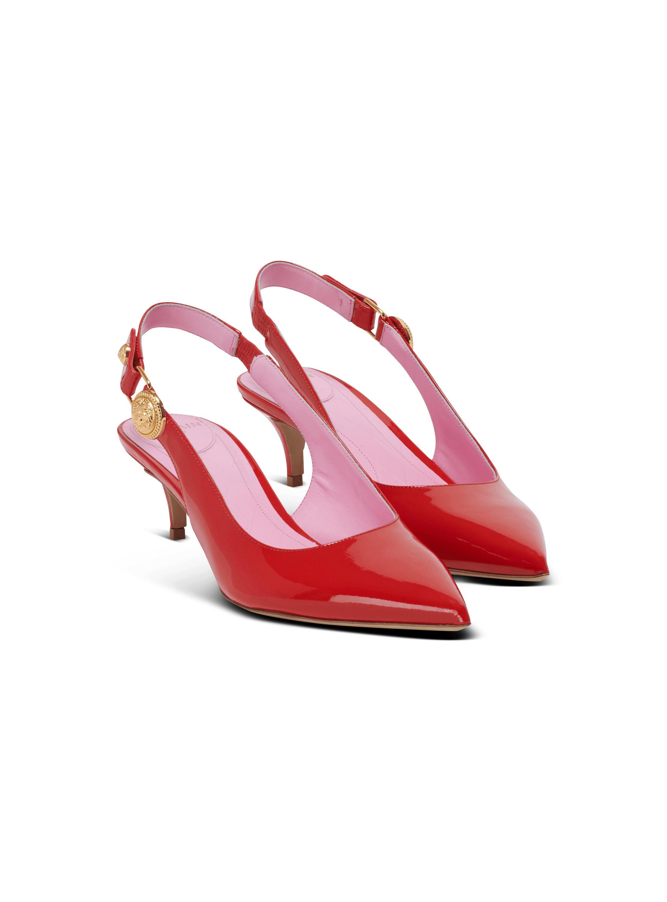 Eva kitten slingbacks in patent leather Product Image