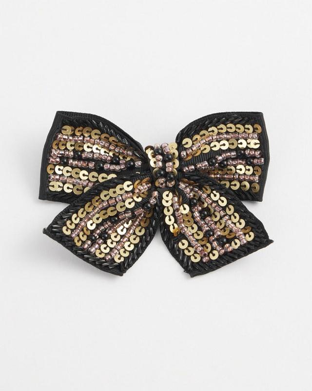 Sequin Bow Brooch Product Image