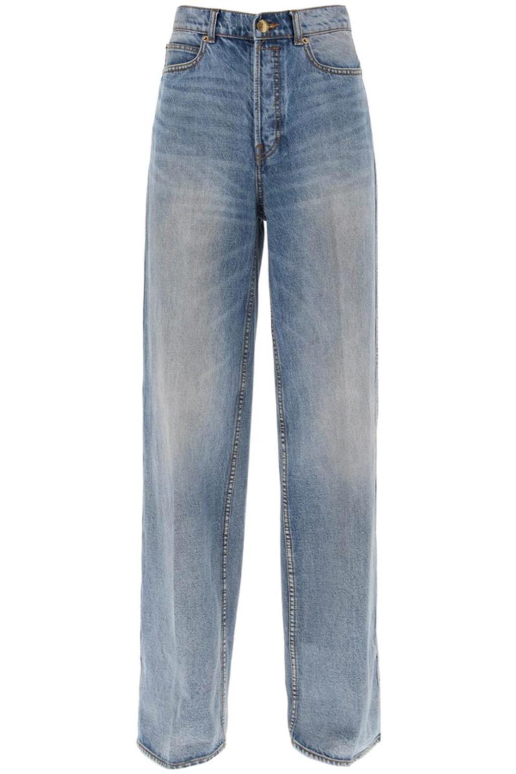 Jeans Wide Leg In Grey Product Image