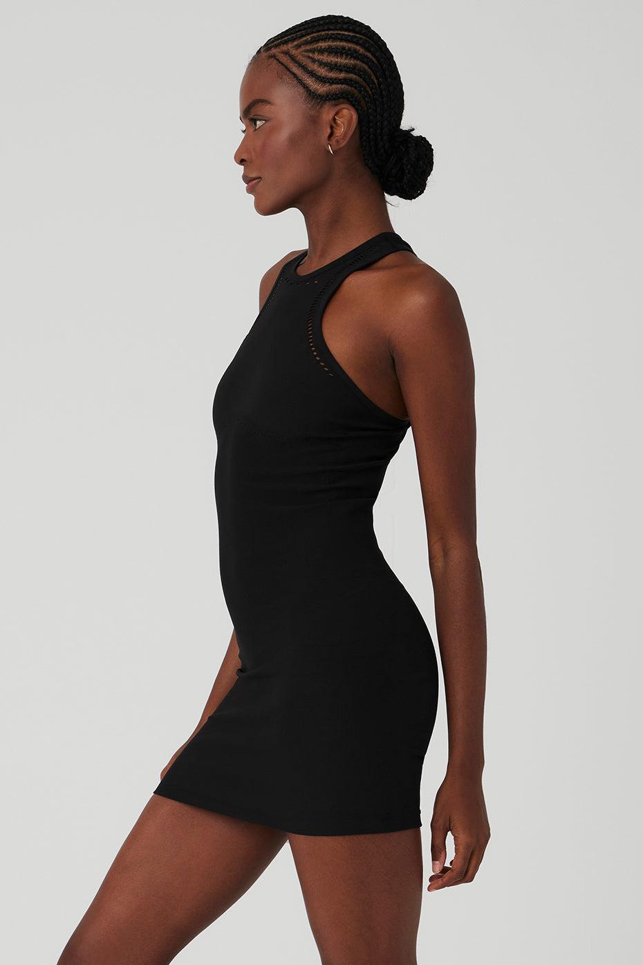 Seamless Open Air Racerback Dress - Black Product Image