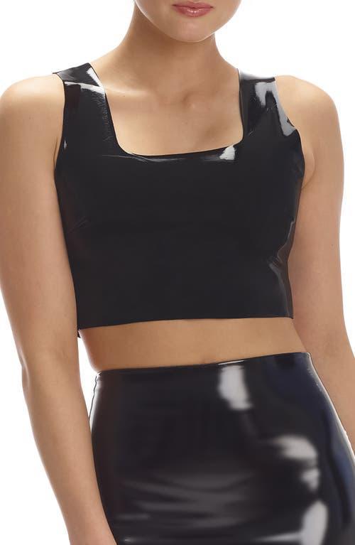 Commando Patent Faux Leather Crop Top Product Image