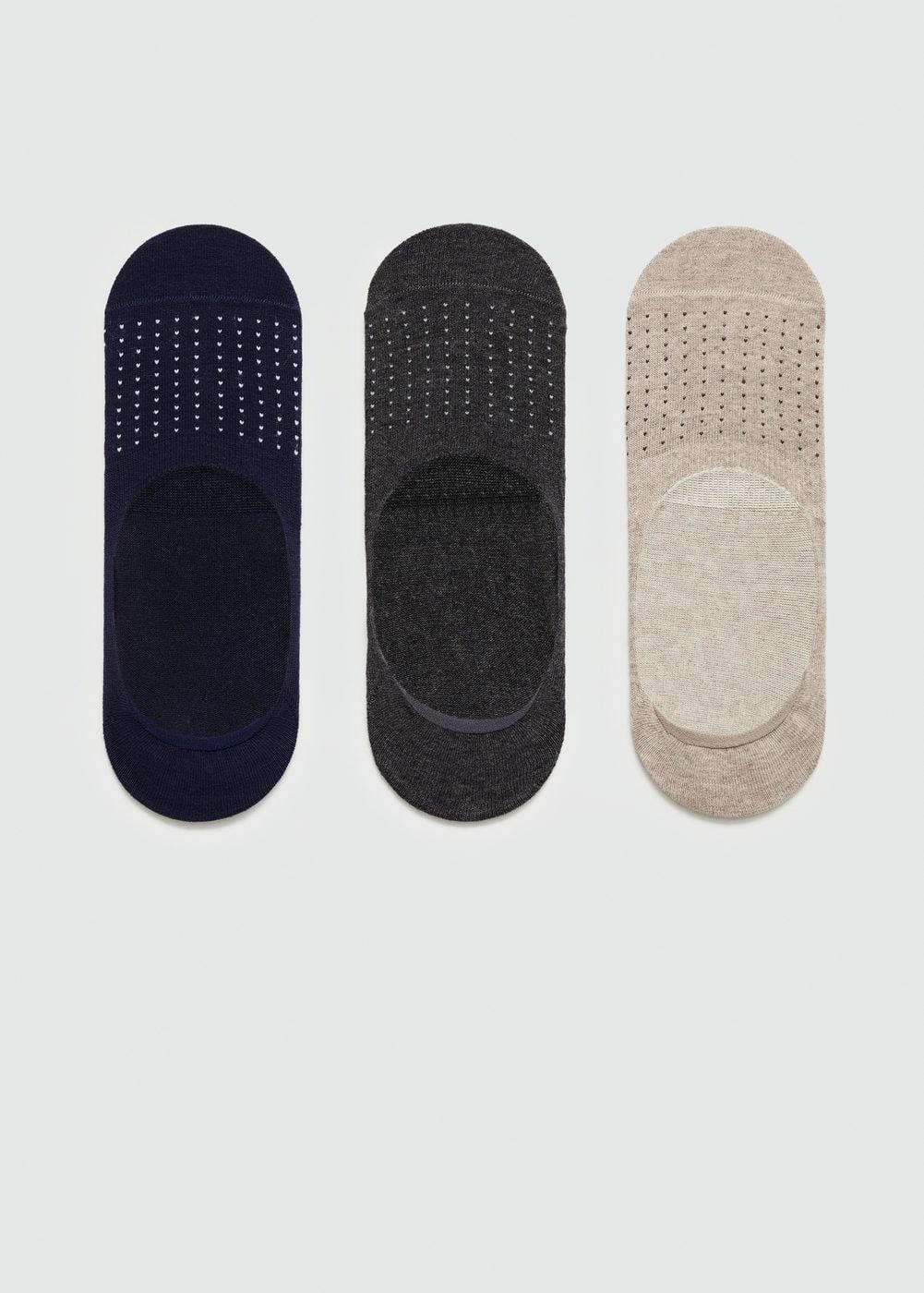 MANGO MAN - 3-pack of polka-dot print socks greyMen Product Image