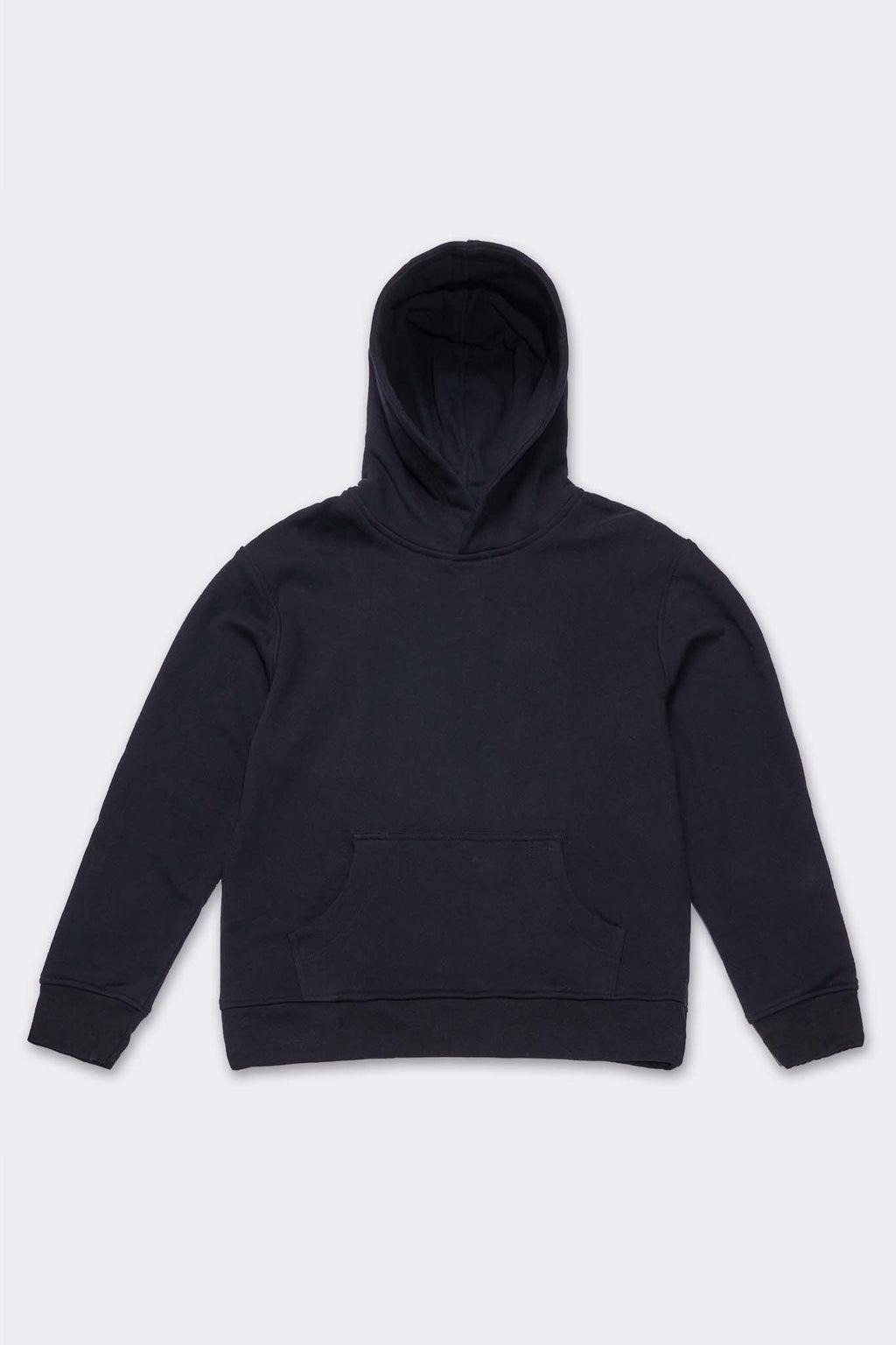 Women's Organic Hoodie Sweatshirt in Black Product Image