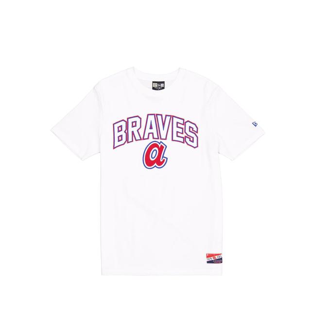 Atlanta Braves Throwback White T-Shirt Male Product Image