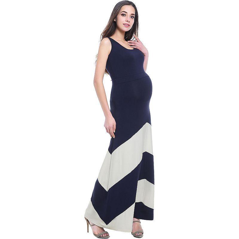 Maternity Pokkori Colorblock Maxi Dress, Womens Product Image