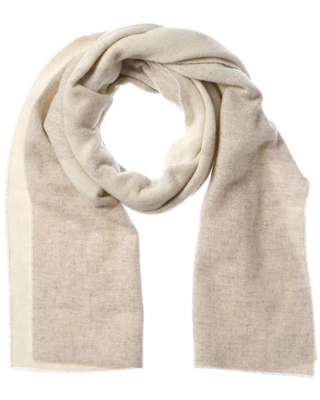 ACNE STUDIOS Logo Jacqurd Wool Scarf In White Product Image