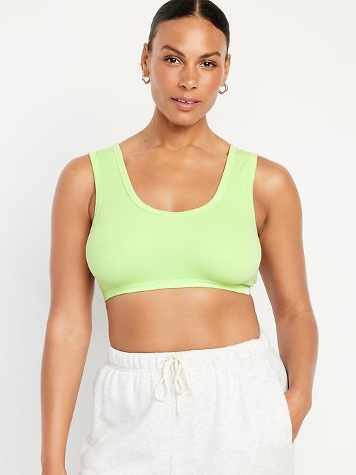 Rib-Knit Bralette Top Product Image