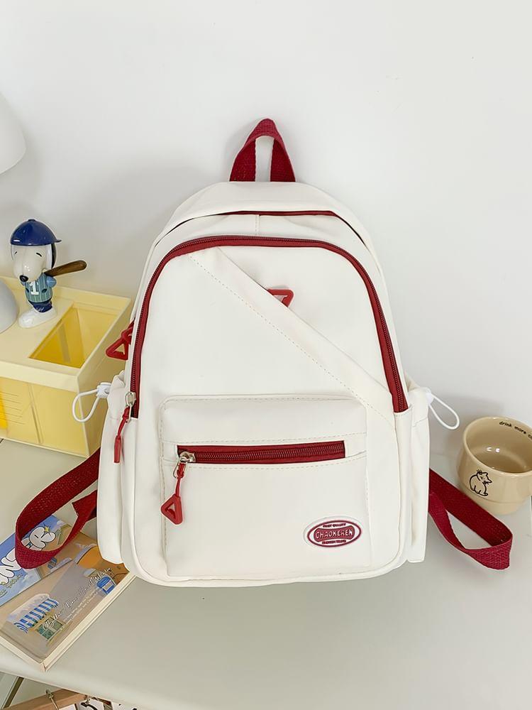 Lettering Multi-Pocket Backpack Product Image