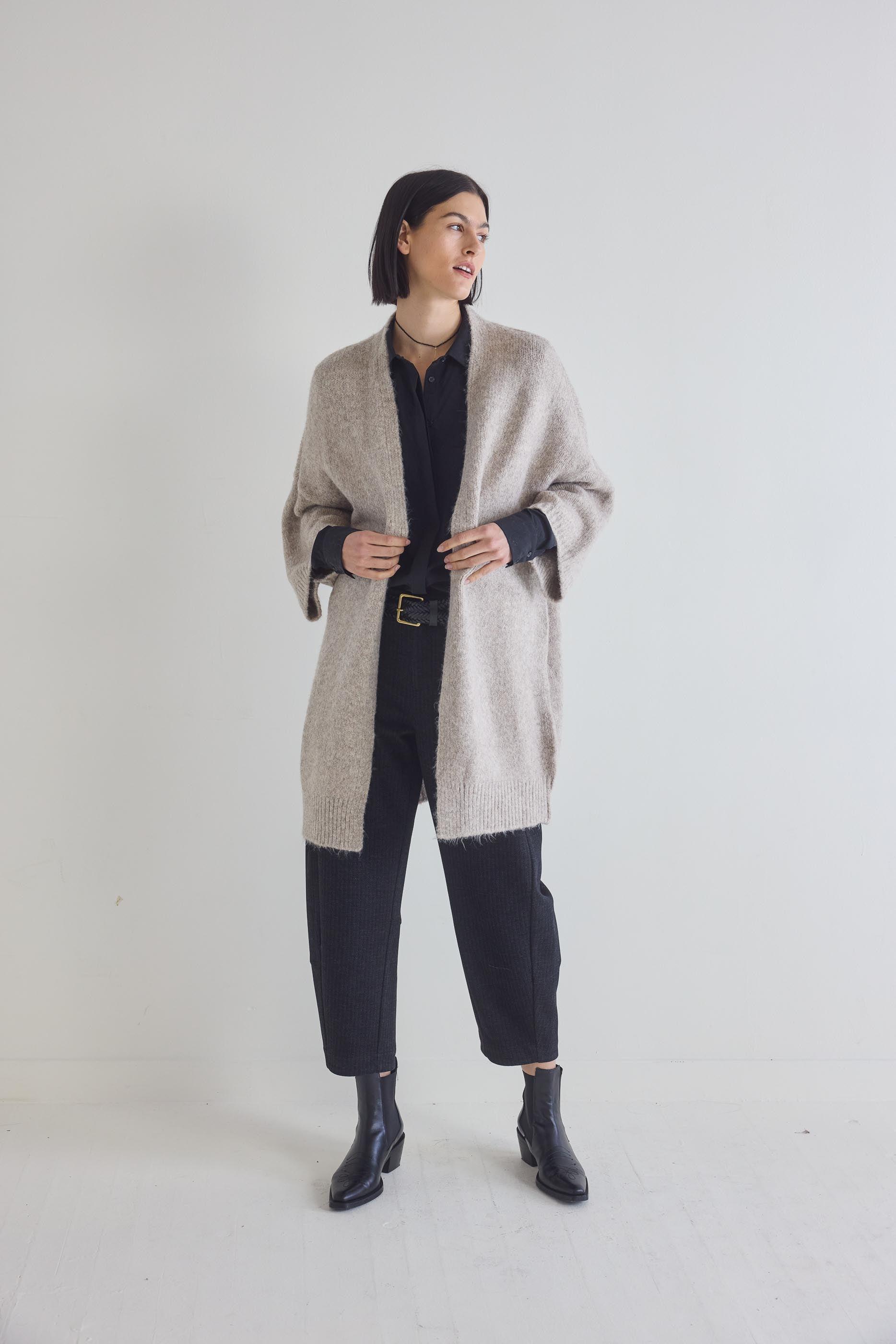 Cozy Kimono Knit Cardigan Product Image