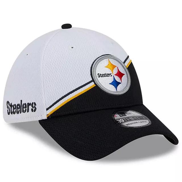 Mens New Era /Black Pittsburgh Steelers 2023 Sideline 39THIRTY Flex Hat Product Image