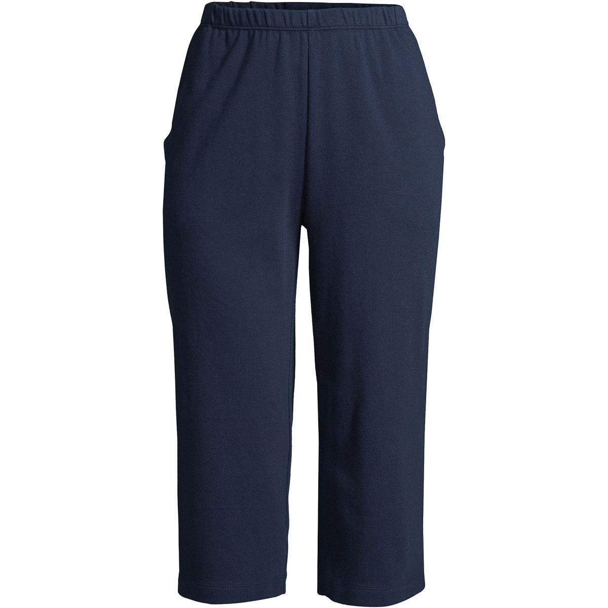 Womens Lands End Sport High Waist Pull-On Capri Pants Product Image