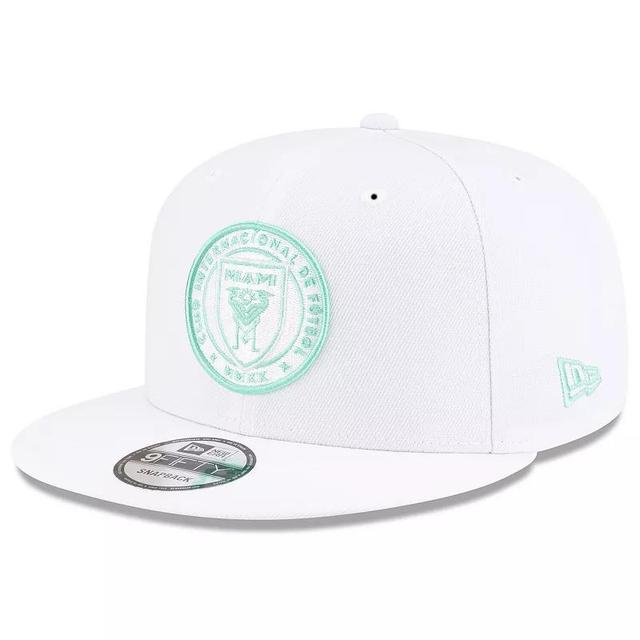 Mens New Era White Inter Miami CF 2024 Jersey Hook 9FIFTY Snapback Hat Product Image