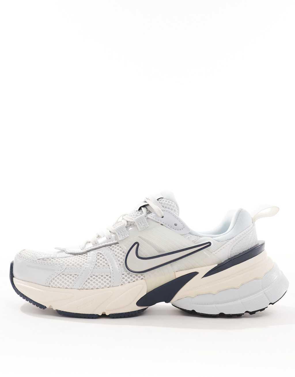 Nike V2K Run sneakers in white and navy Product Image