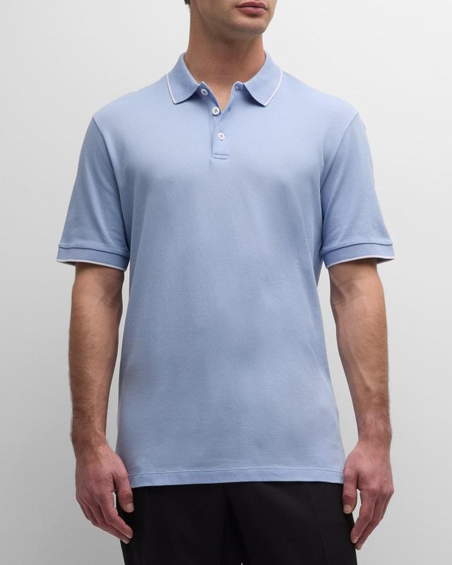 Mens Tipped Polo Shirt Product Image