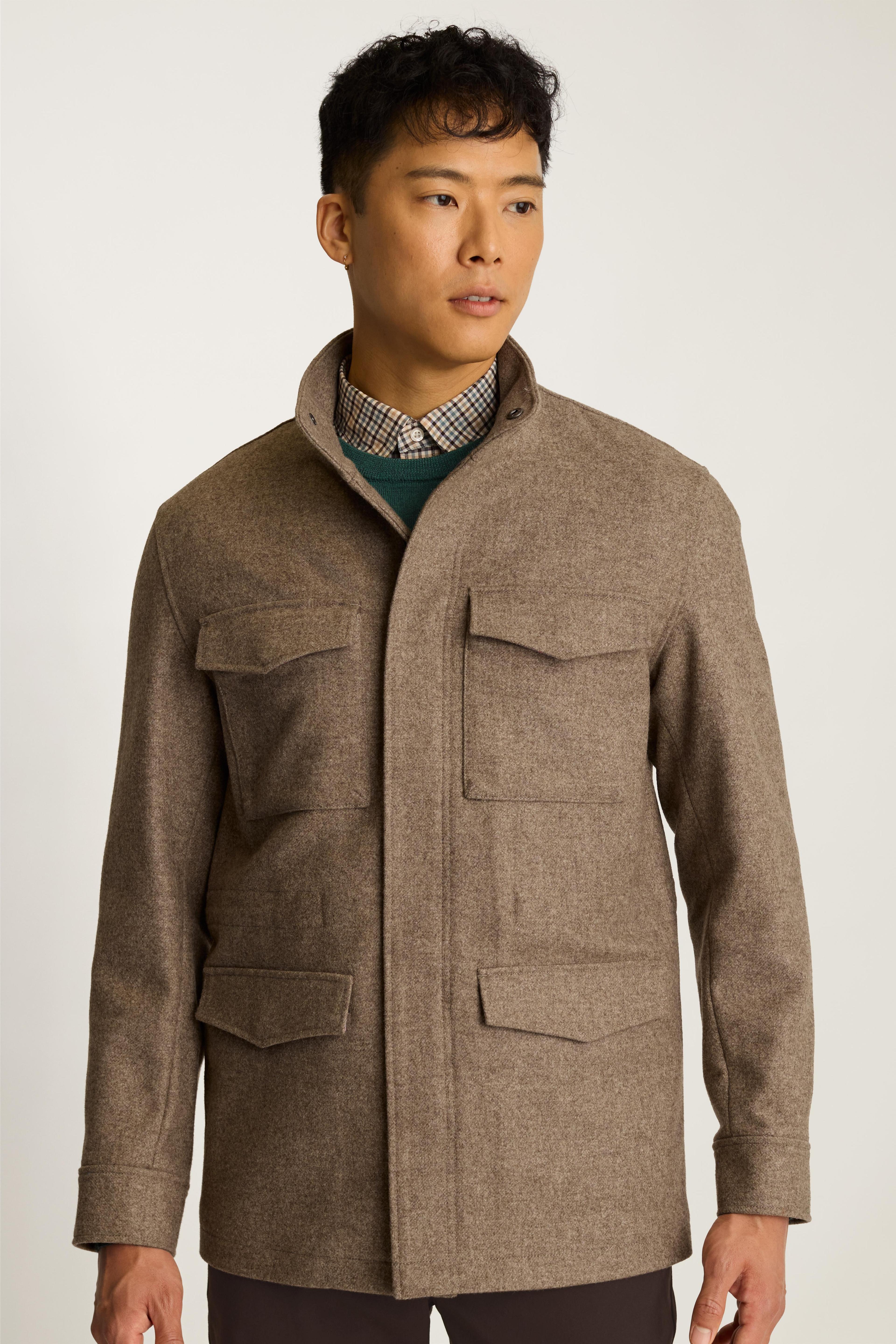 The Italian Wool Four Pocket Field Jacket Product Image