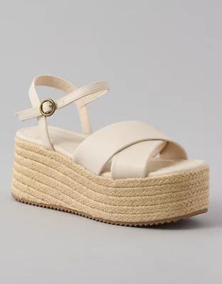 AE Vegan Leather Flatform Wedge Sandal product image