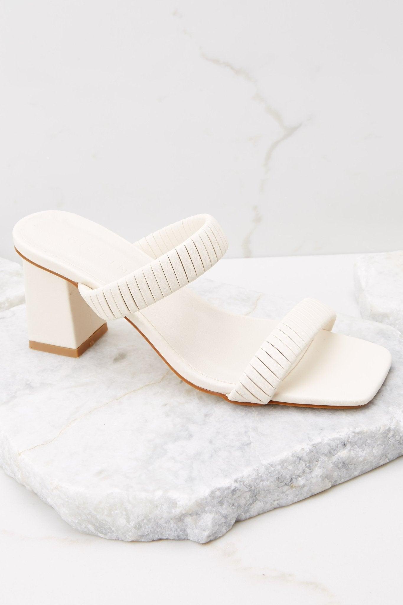 Ula Bone Heels White Product Image