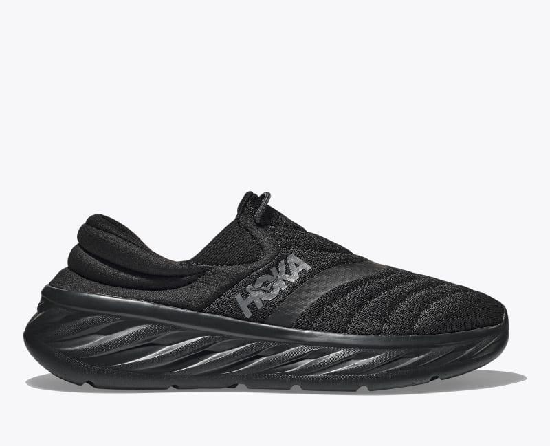 HOKA Mens Ora Recovery Shoe 2 in Black/Black, Size 12 Product Image