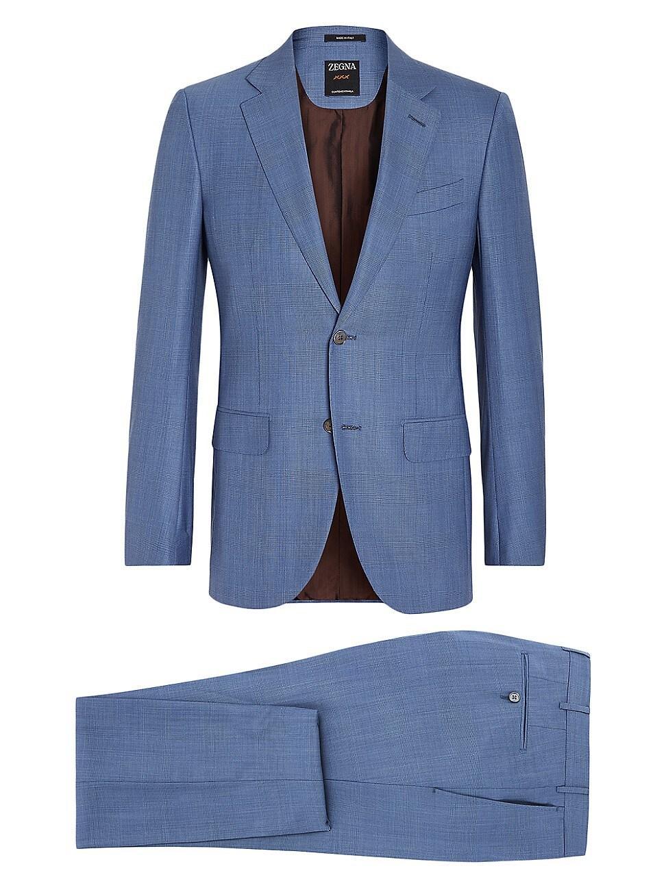 Mens Centoventimila Wool Suit Product Image