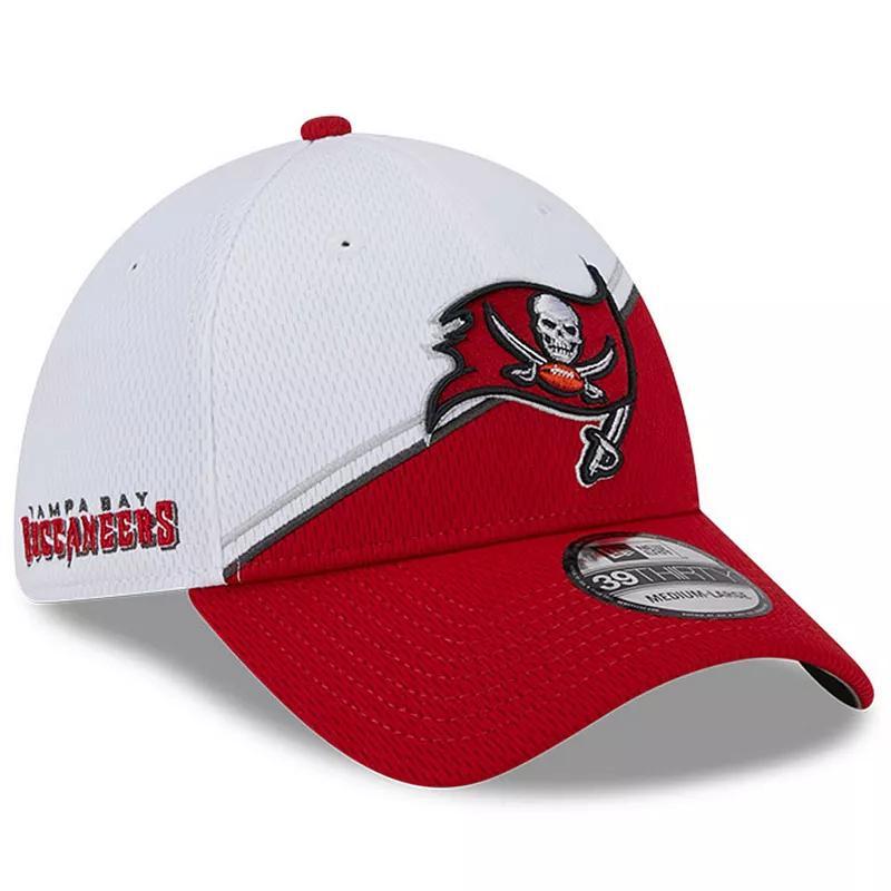 Mens New Era /Red Tampa Bay Buccaneers 2023 Sideline 39THIRTY Flex Hat Product Image