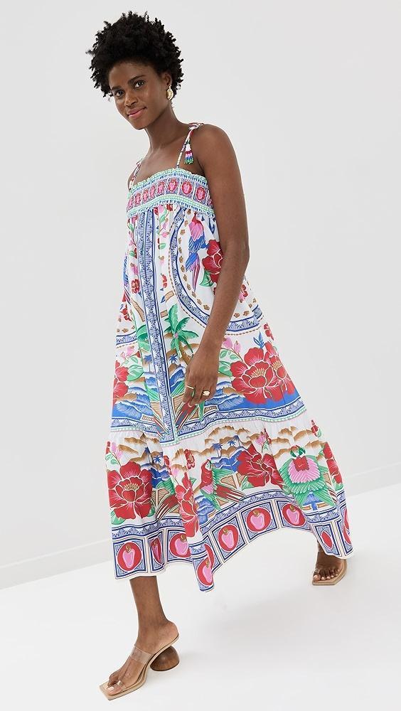 FARM Rio Flowers Beach Off White Maxi Dress | Shopbop Product Image