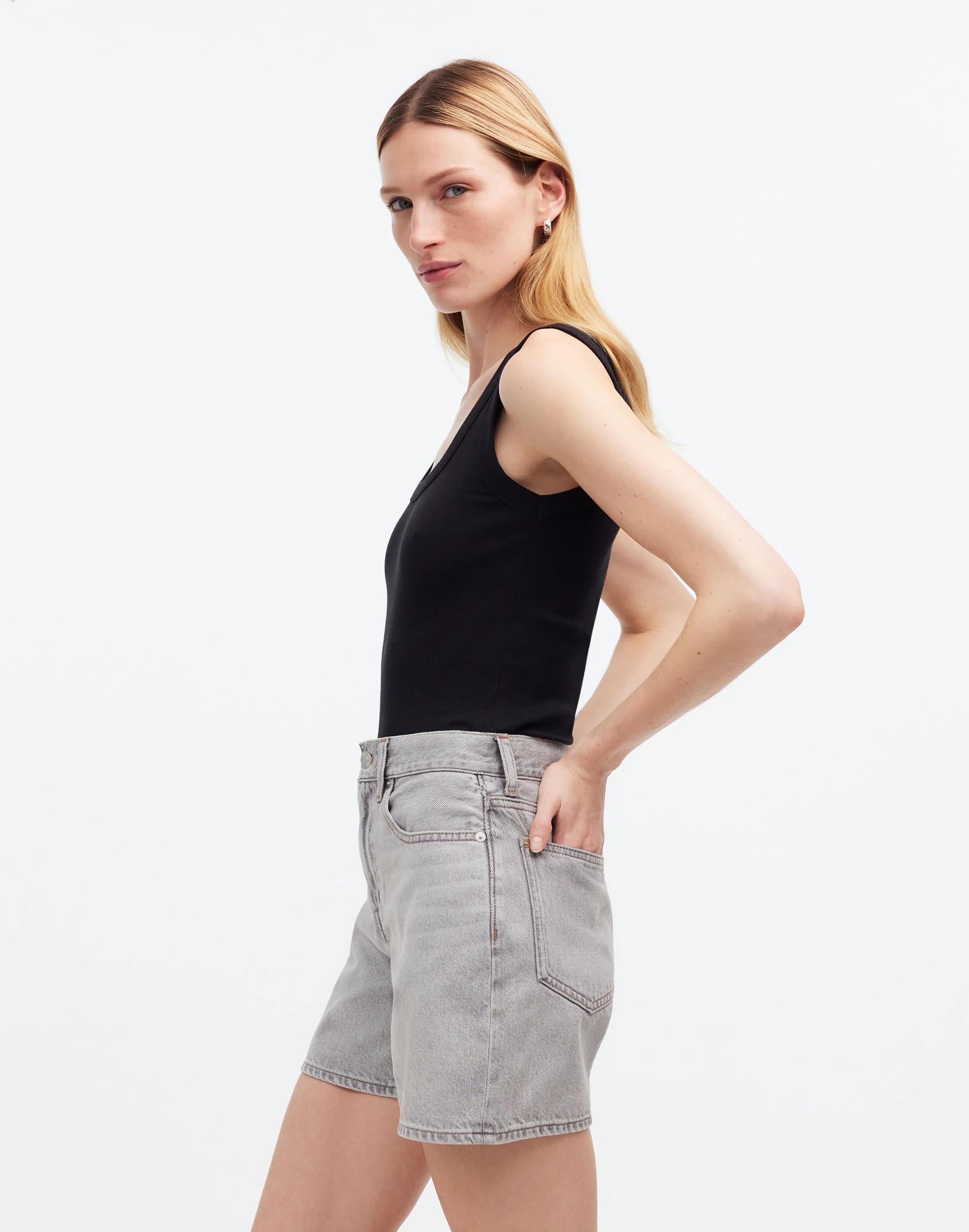 The '90s Mid-Length Jean Short in Heywood Wash Product Image