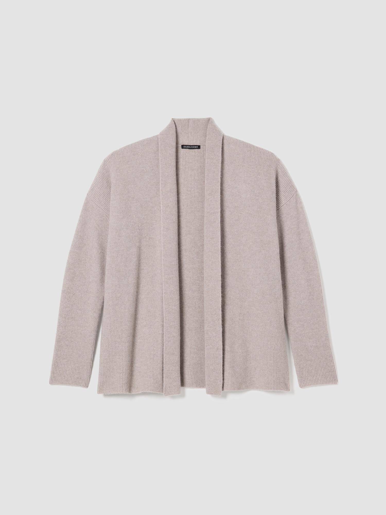 EILEEN FISHER Italian Cashmere High Collar Cardiganfemale Product Image