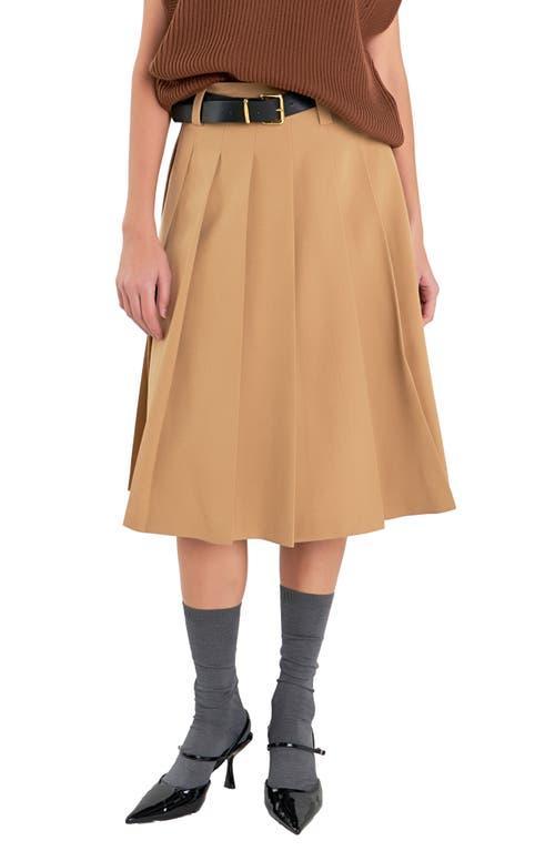 English Factory Pleated Midi Skirt product image