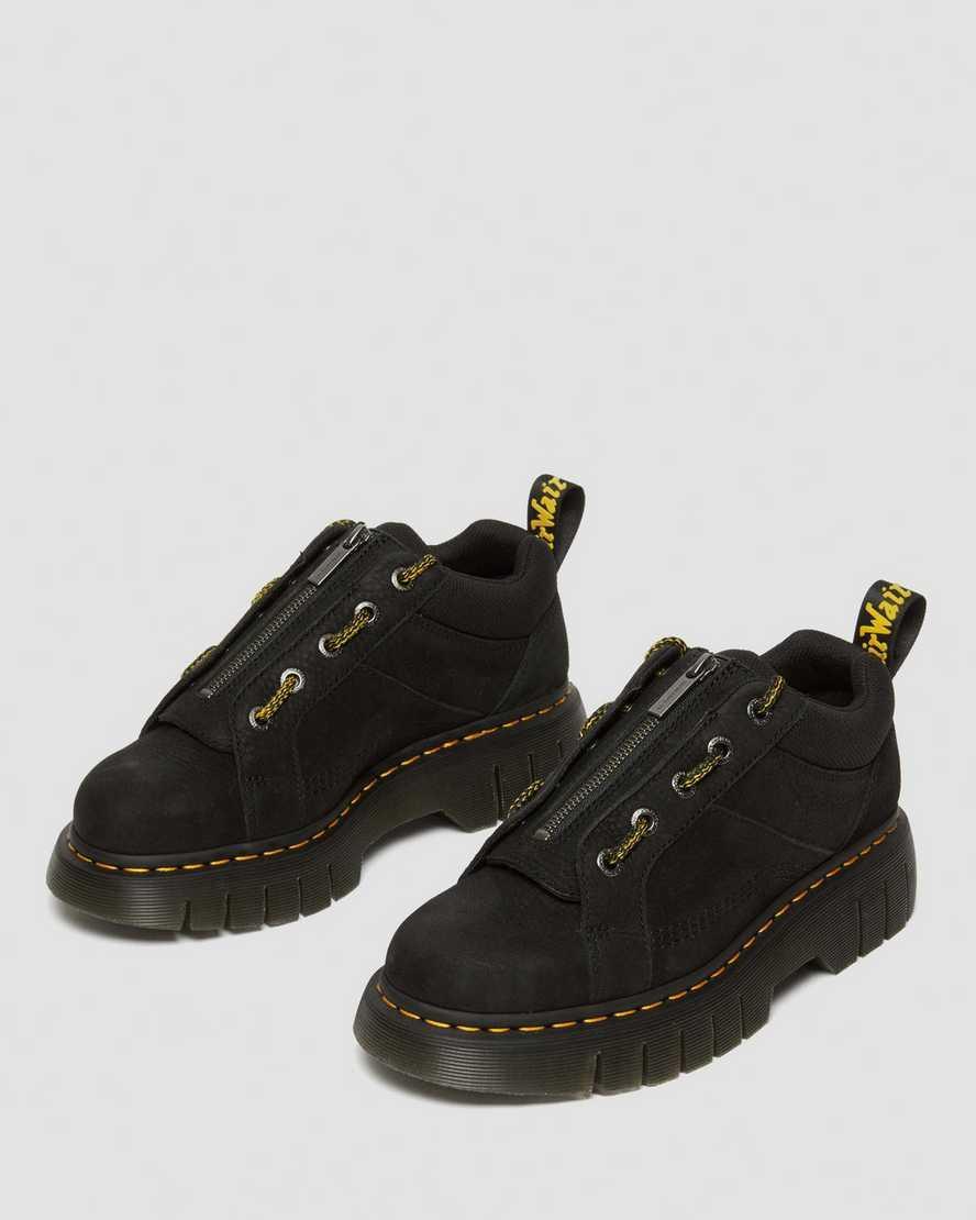 DR MARTENS Woodard Tumbled Nubuck Leather Low Casual Boots Product Image