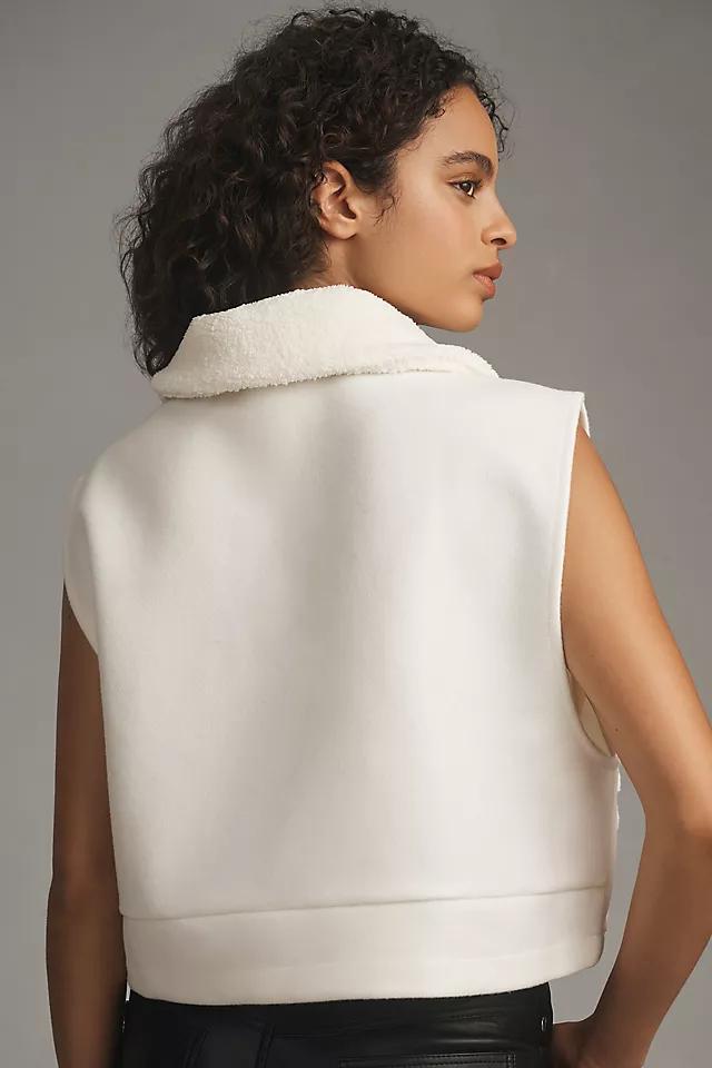 By Anthropologie Raised-Pattern Sherpa Vest Product Image