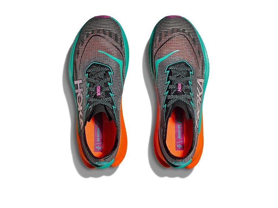 Hoka Women's Mach X 2 (Black/Electric Aqua) Women's Running Shoes Product Image