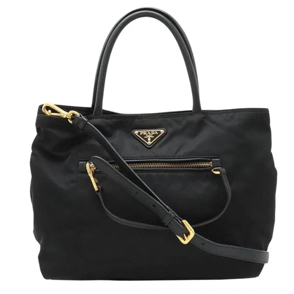 Tessuto Black Synthetic Tote Bag () Product Image