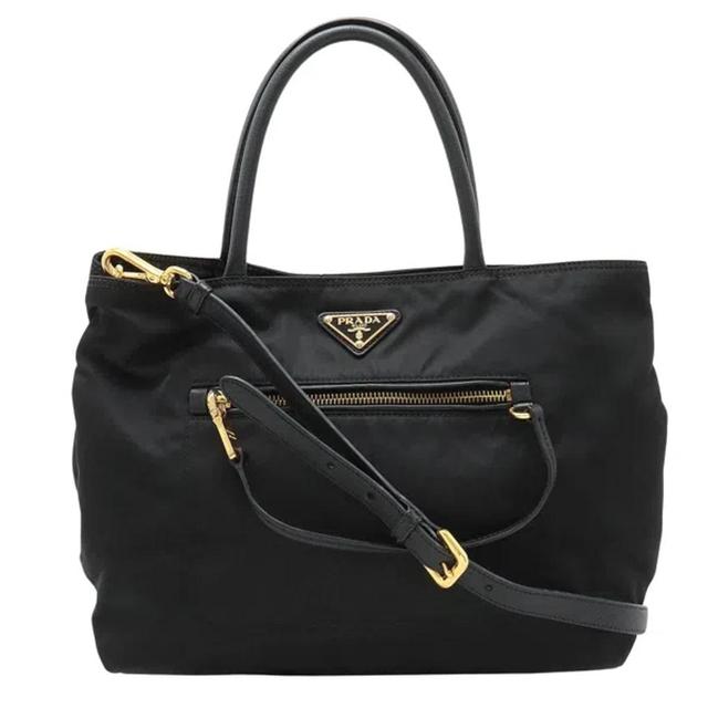 Tessuto Black Synthetic Tote Bag () Product Image