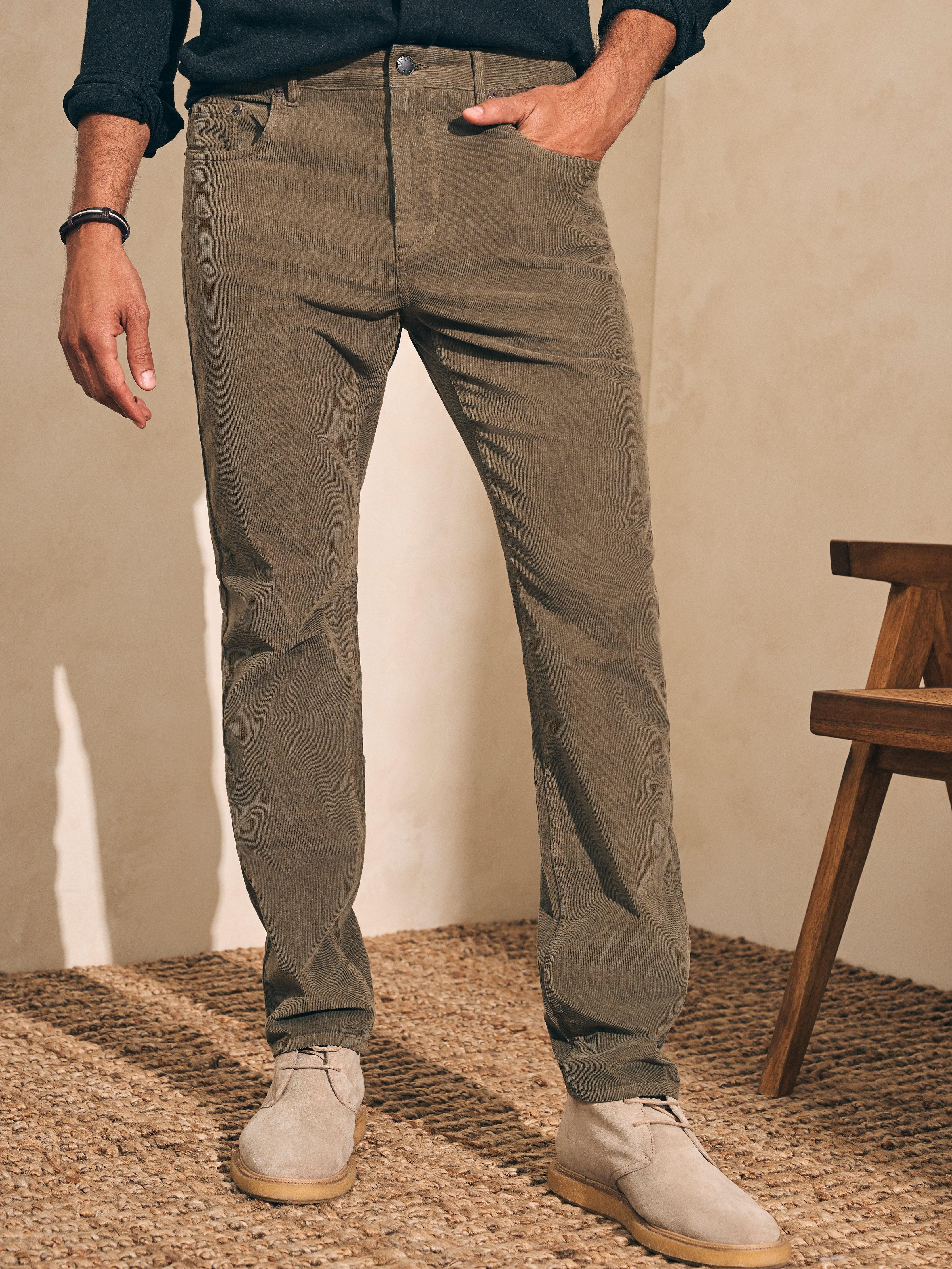 Stretch Corduroy 5-Pocket Pant (30" Inseam) - Surplus Olive Male Product Image