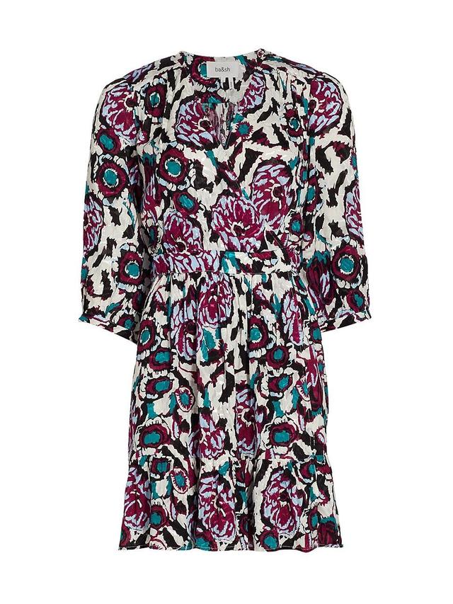 Womens Giulia Floral Minidress Product Image