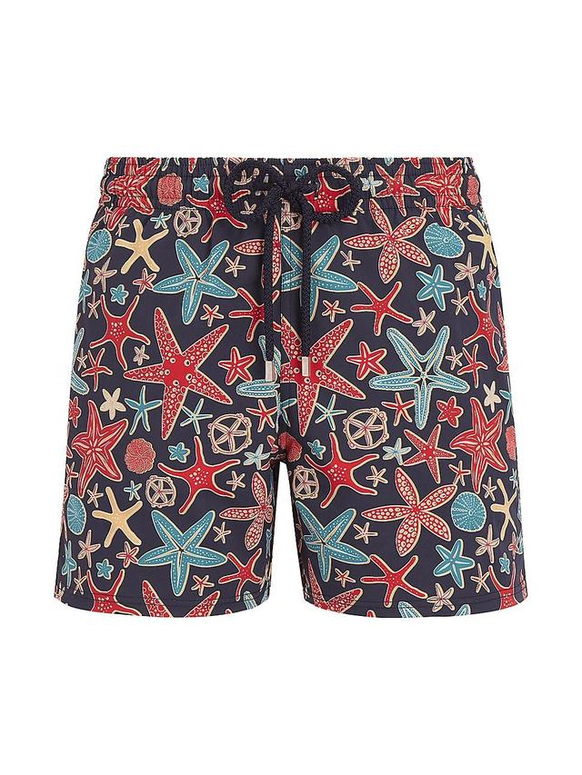 Mens Turtle Print Swim Trunks Product Image