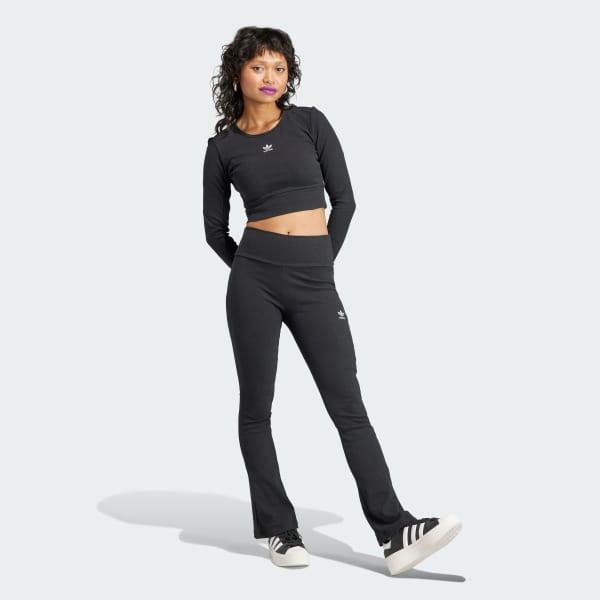 Essentials Rib Flared Pants Product Image