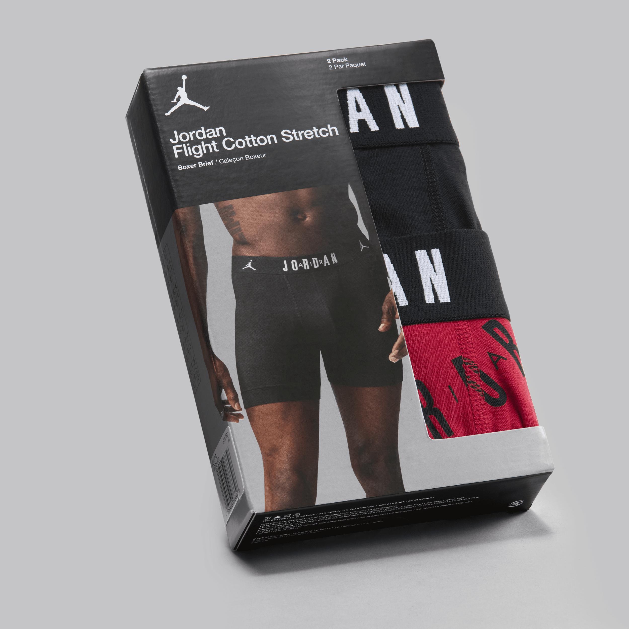 Men's Jordan Flight Cotton Essentials Boxer Briefs (2-Pack) Product Image