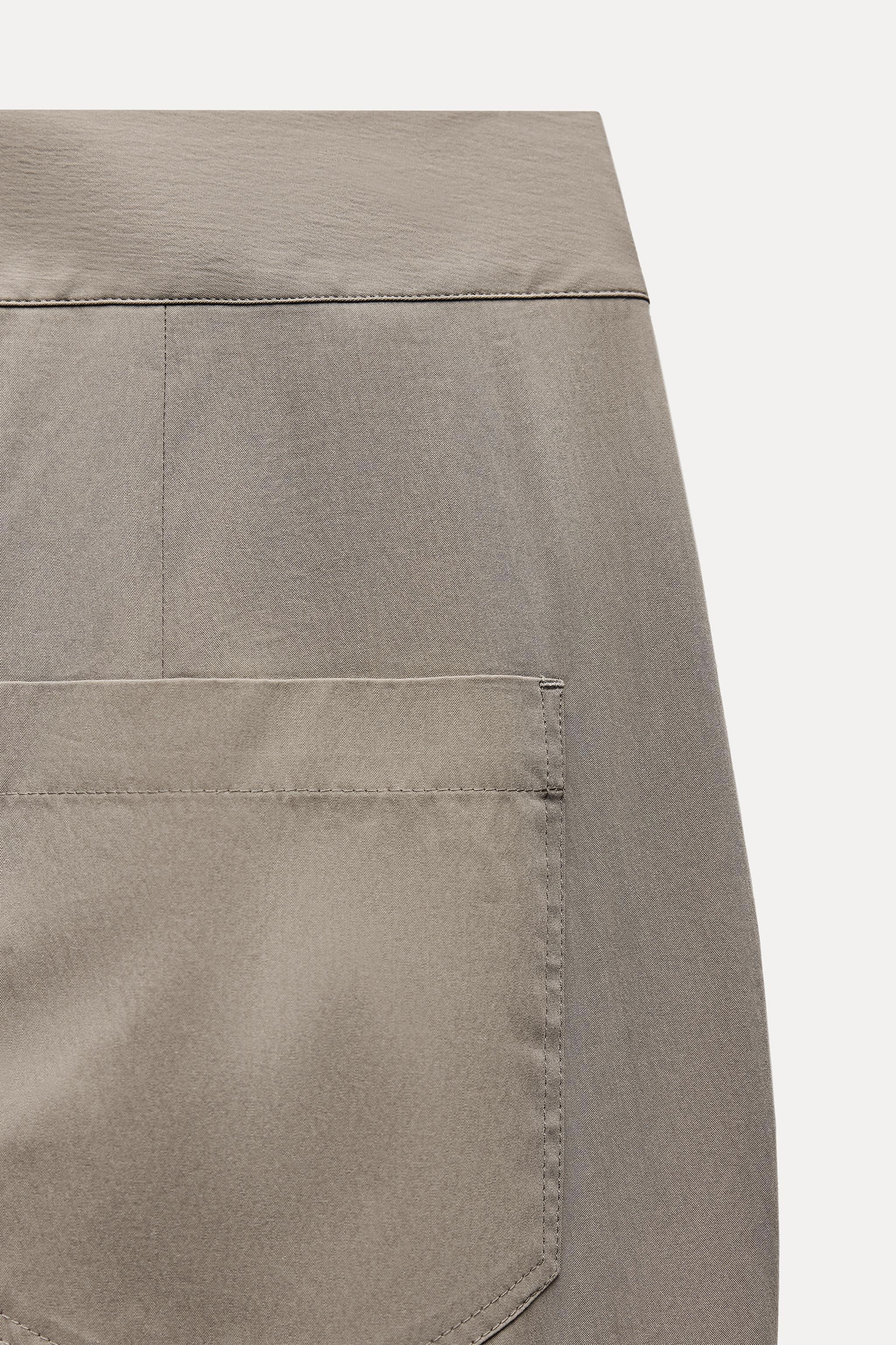 BUTTONED HEM PANTS ZW COLLECTION Product Image