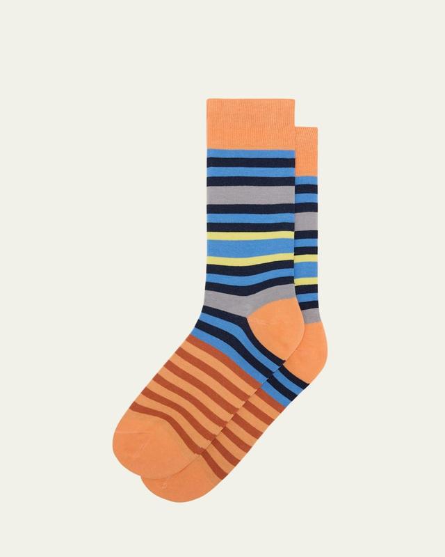 Mens George Stripe Crew Socks Product Image