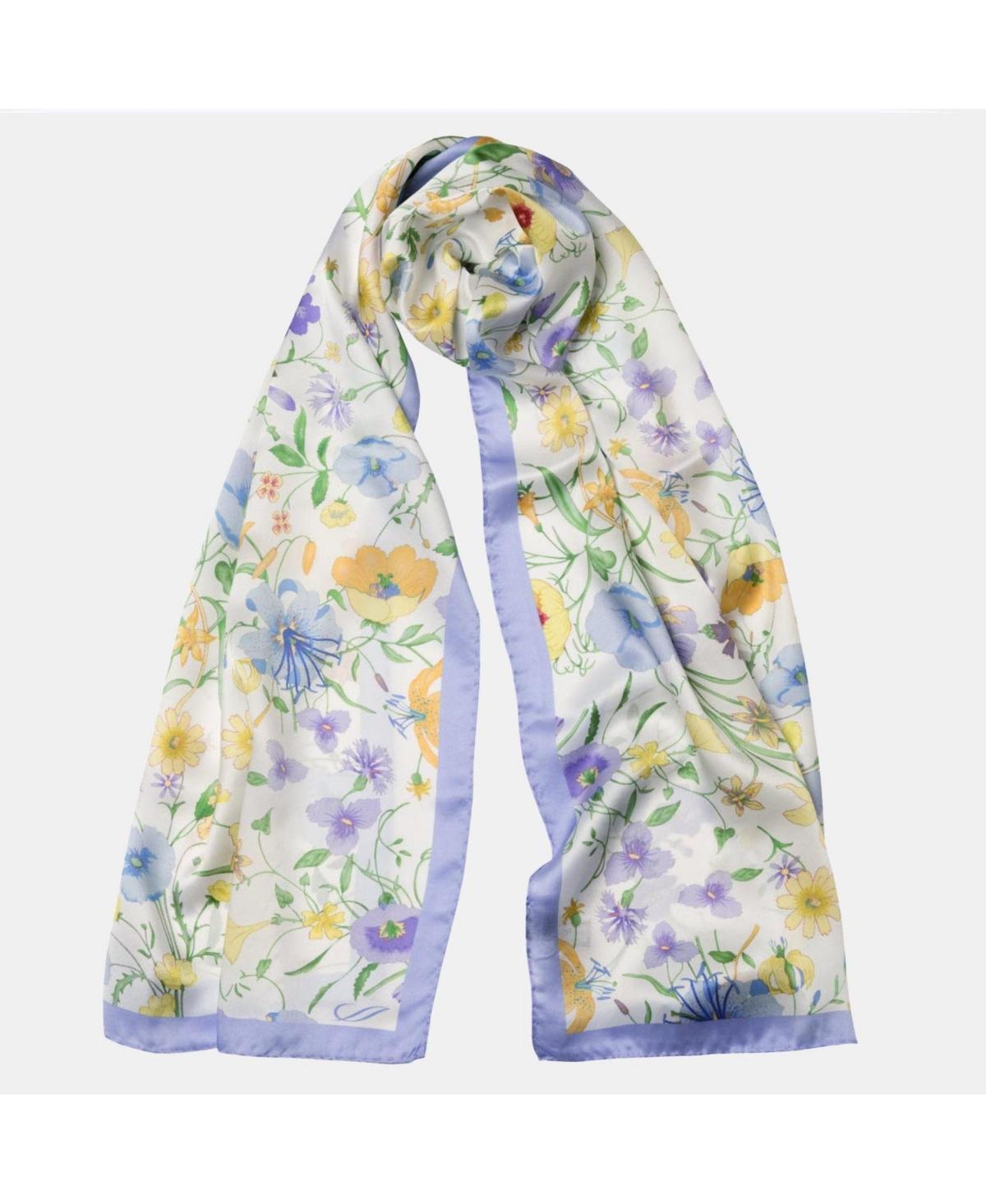 Elizabetta Primavera - Long Satin Silk Scarf for Women Product Image