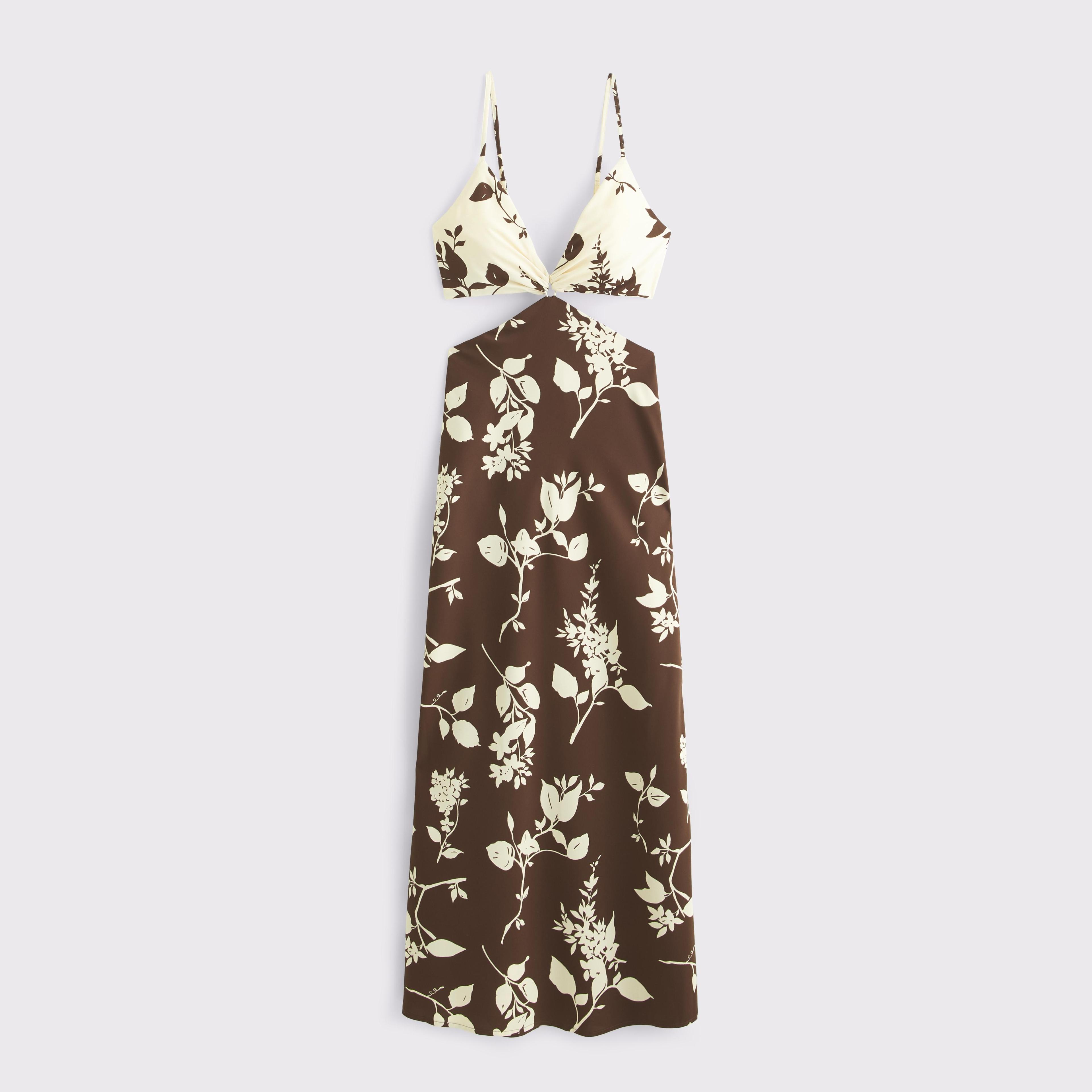 The A&F Julia Slip Cutout Maxi Dress Product Image