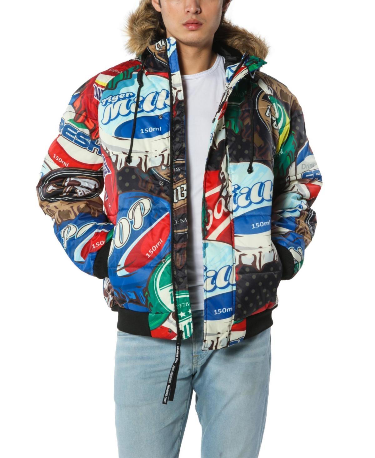 Members Only Mens Bottle Cap Print Jacket product image