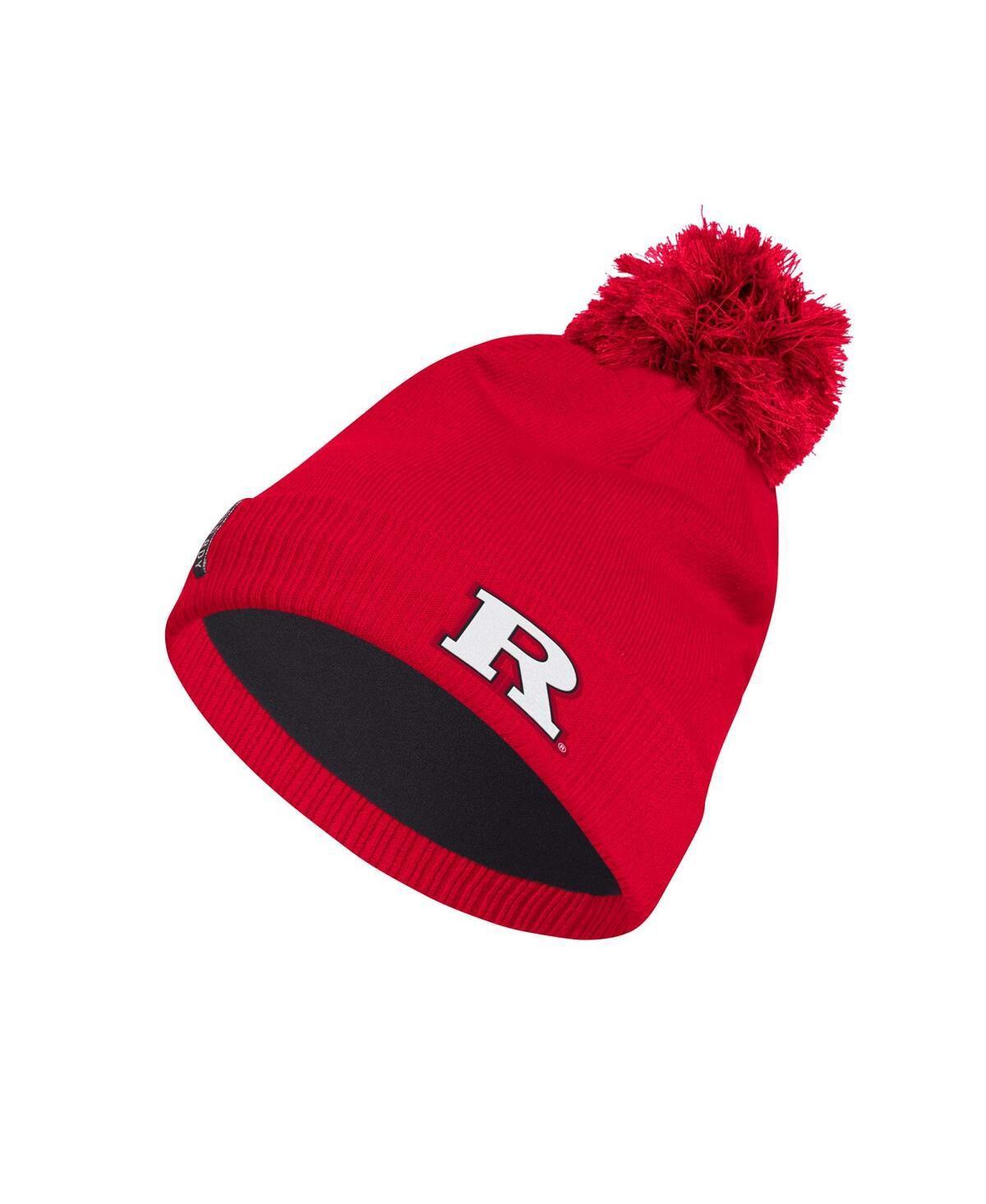 Mens adidas Red Nc State Wolfpack 2023 Sideline Cold.rdy Cuffed Knit Hat with Pom Product Image