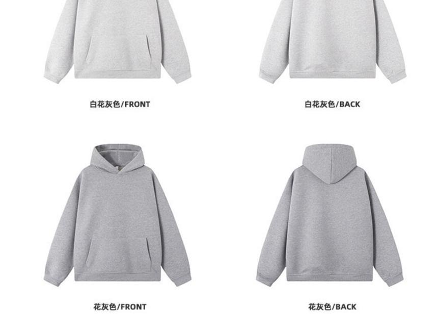 Plain Pocket Detail Hoodie Product Image