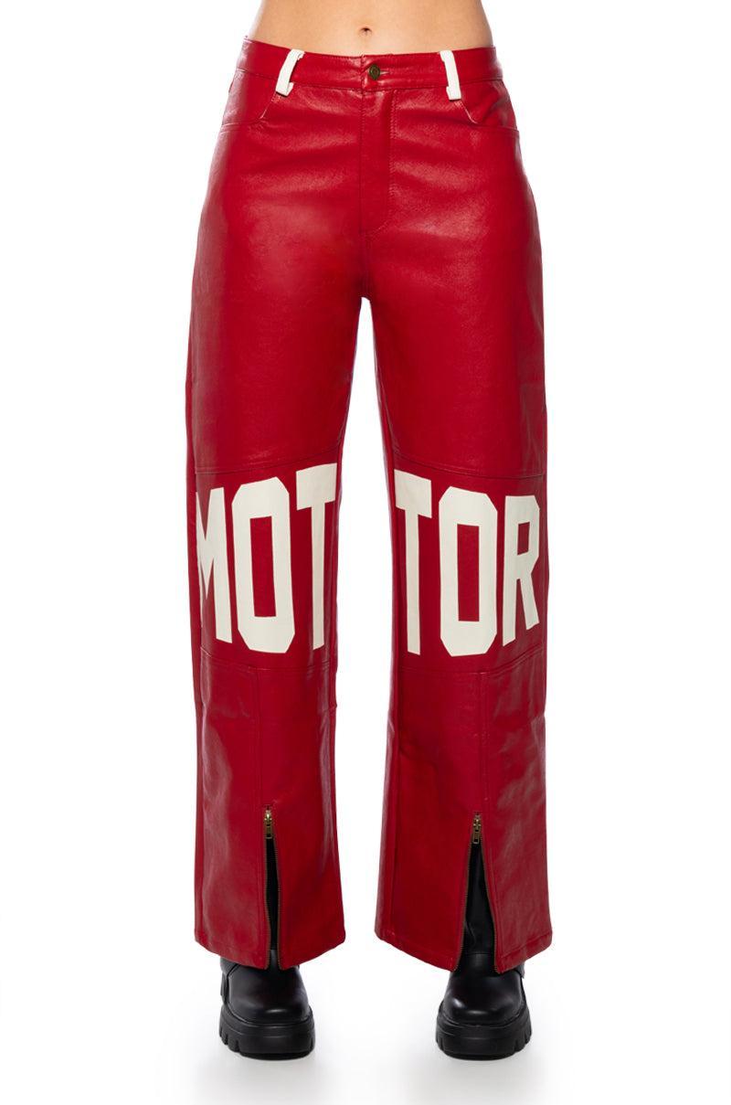 SPEED UP MOTOR FAUX LEATHER PANT Product Image