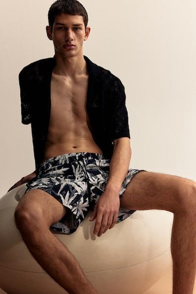 Patterned Swim Shorts Product Image