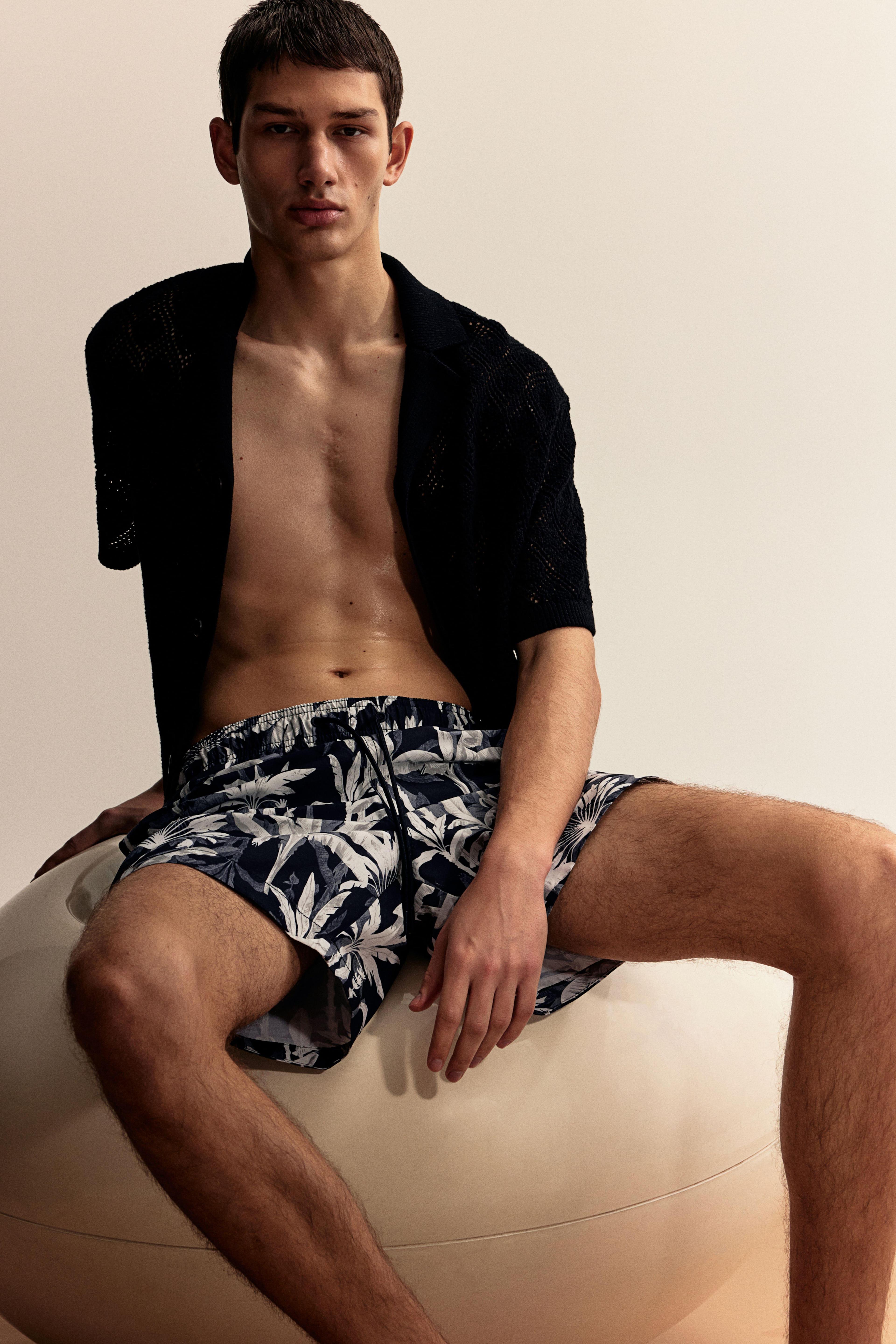 Patterned Swim Shorts Product Image